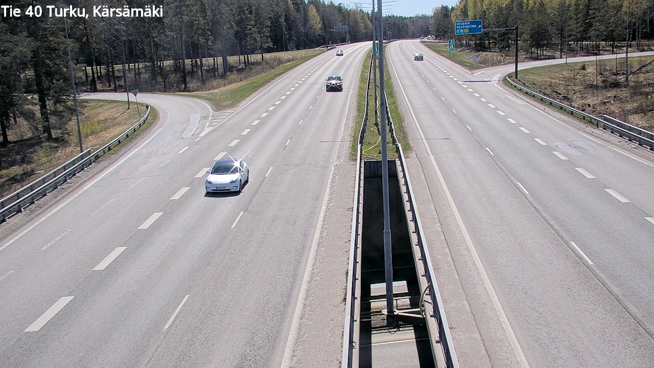 Weather Camera Image Road 40 Turku, Kärsämäki, Turku, Varsinais-Suomi