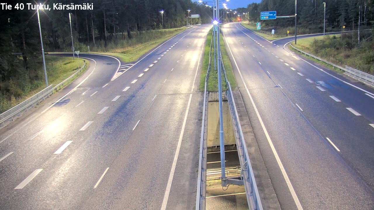 Weather Camera Image Väg 40 Åbo, Kärsämäki, Turku, Varsinais-Suomi