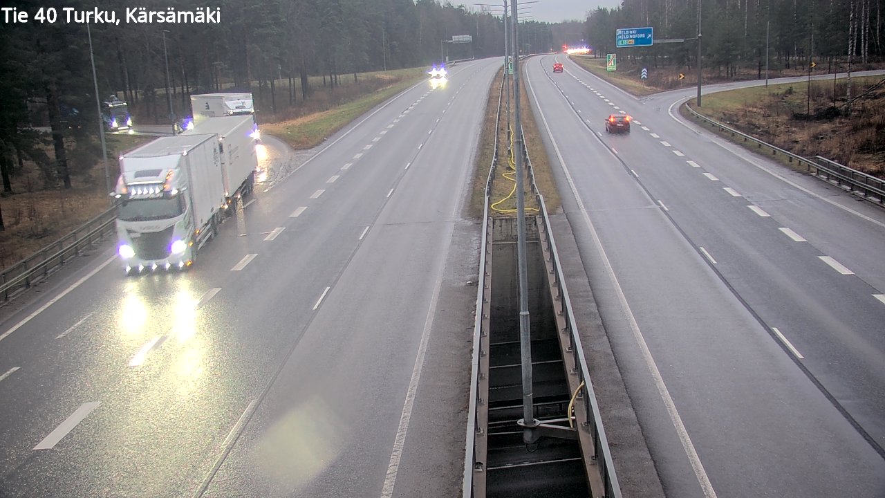 Weather Camera Image Väg 40 Åbo, Kärsämäki, Turku, Varsinais-Suomi