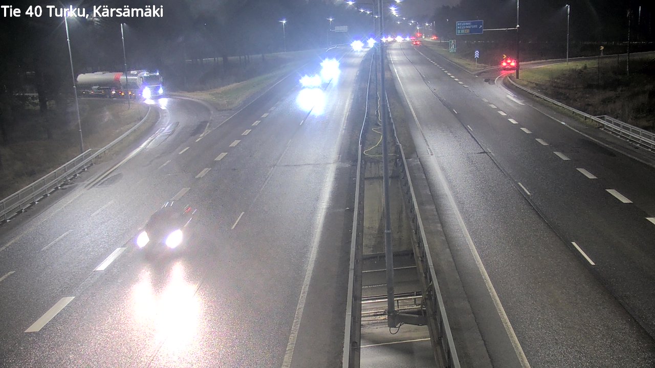 Weather Camera Image Väg 40 Åbo, Kärsämäki, Turku, Varsinais-Suomi