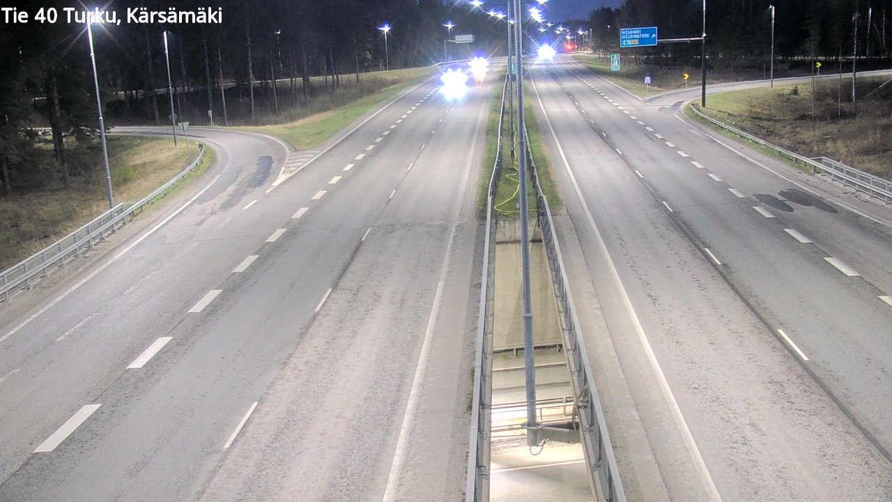 Weather Camera Image Road 40 Turku, Kärsämäki, Turku, Varsinais-Suomi
