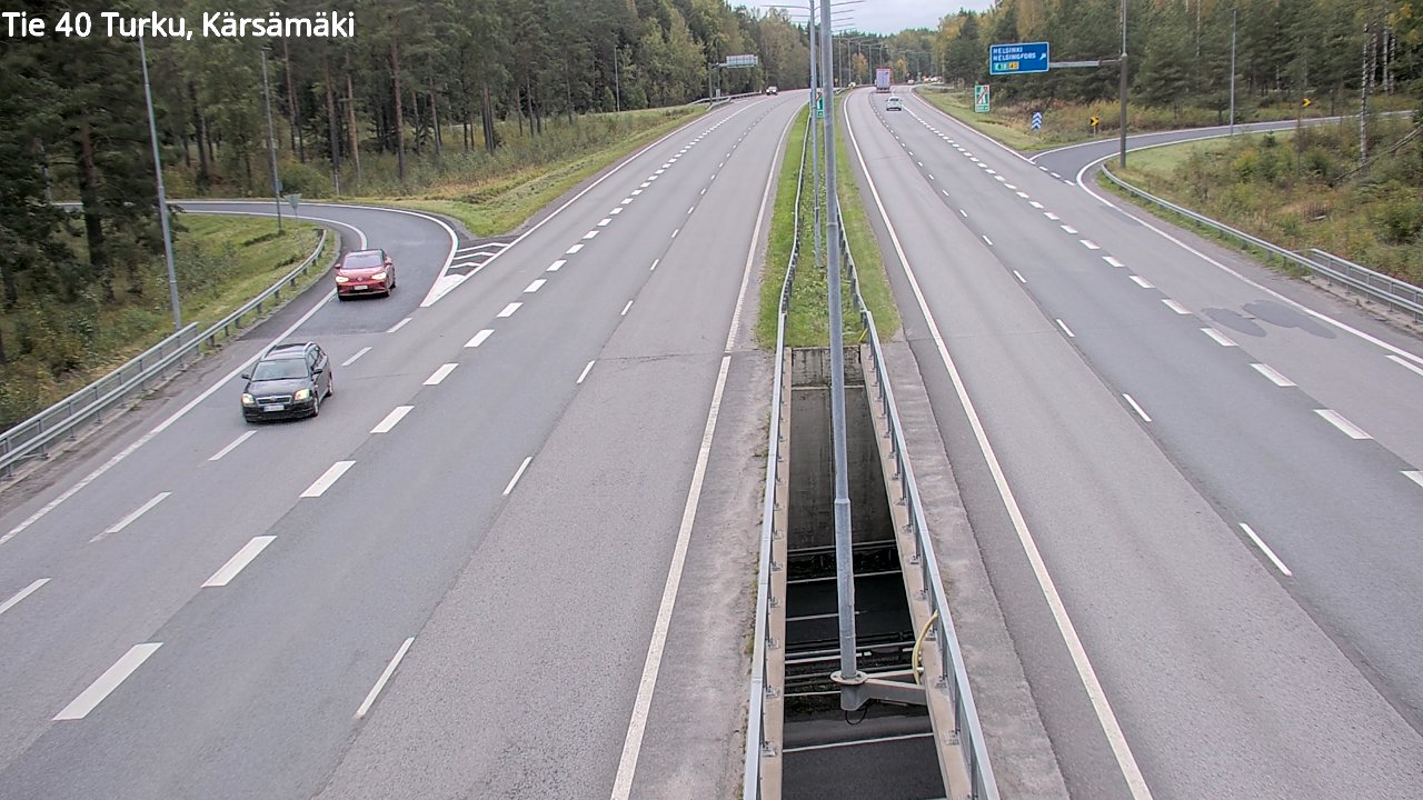 Weather Camera Image Väg 40 Åbo, Kärsämäki, Turku, Varsinais-Suomi