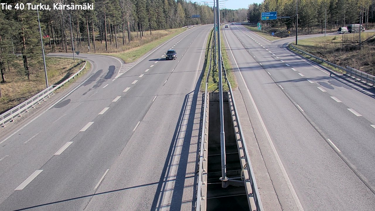Weather Camera Image Road 40 Turku, Kärsämäki, Turku, Varsinais-Suomi