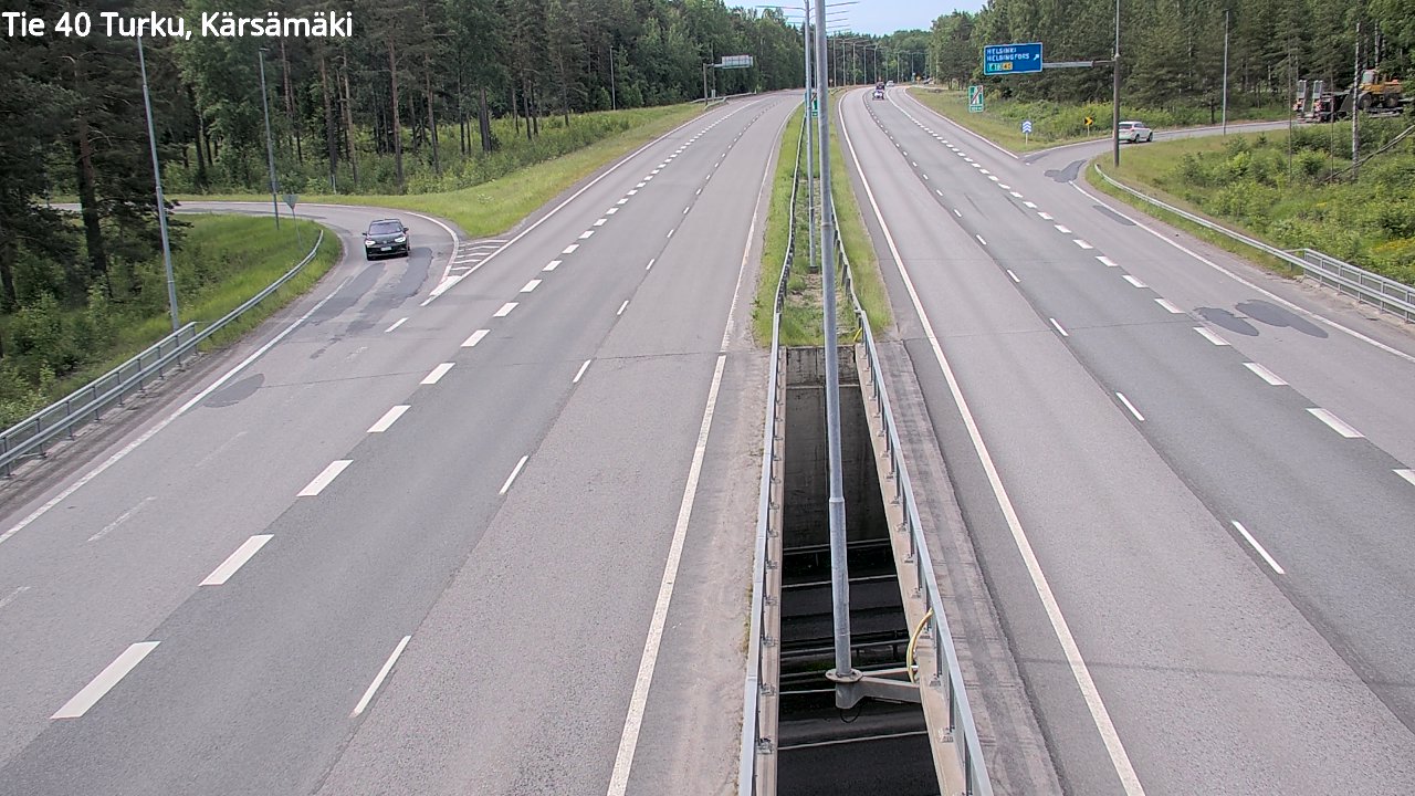 Weather Camera Image Väg 40 Åbo, Kärsämäki, Turku, Varsinais-Suomi