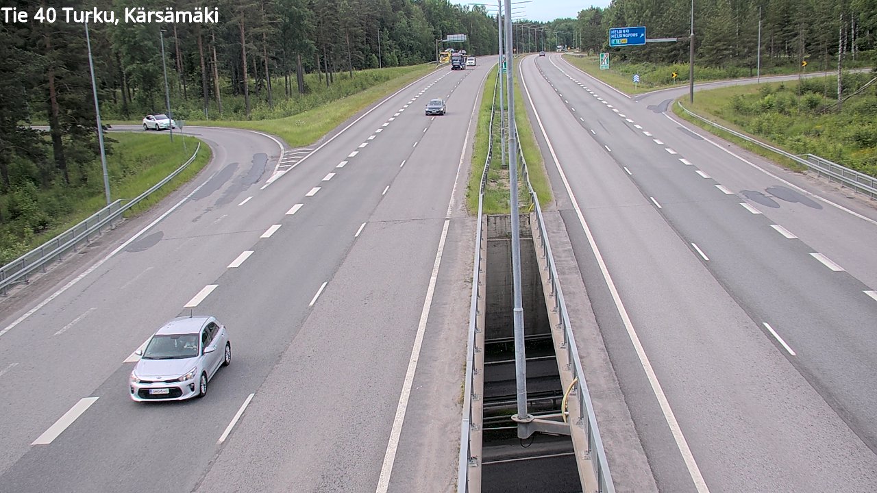 Weather Camera Image Väg 40 Åbo, Kärsämäki, Turku, Varsinais-Suomi