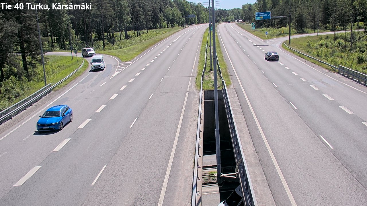 Weather Camera Image Väg 40 Åbo, Kärsämäki, Turku, Varsinais-Suomi