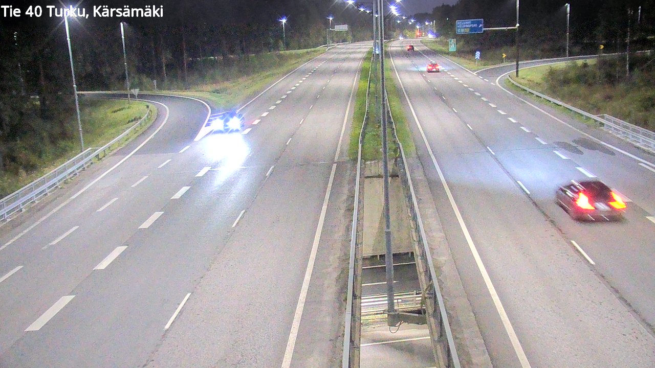 Weather Camera Image Väg 40 Åbo, Kärsämäki, Turku, Varsinais-Suomi