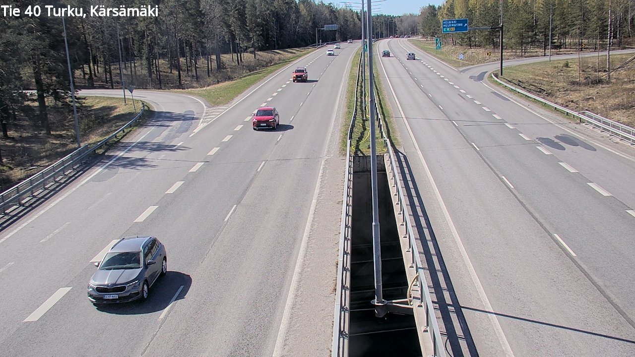 Weather Camera Image Road 40 Turku, Kärsämäki, Turku, Varsinais-Suomi