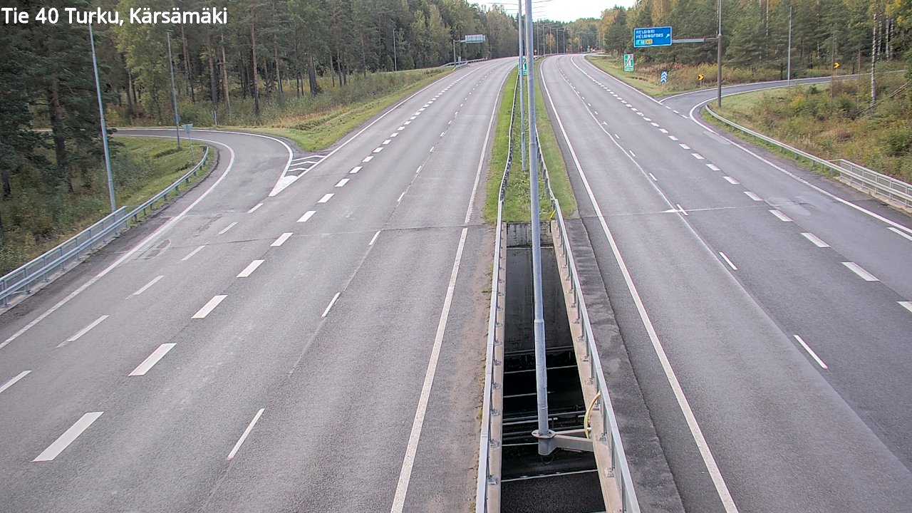 Weather Camera Image Väg 40 Åbo, Kärsämäki, Turku, Varsinais-Suomi