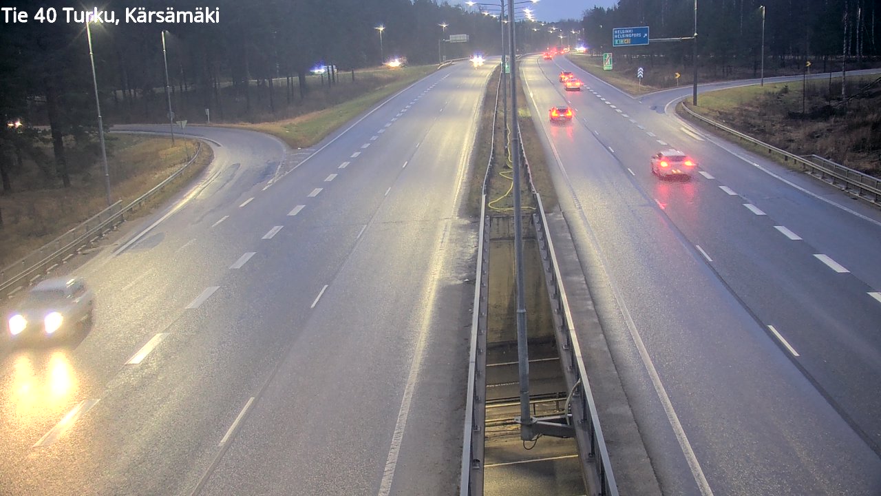 Weather Camera Image Väg 40 Åbo, Kärsämäki, Turku, Varsinais-Suomi