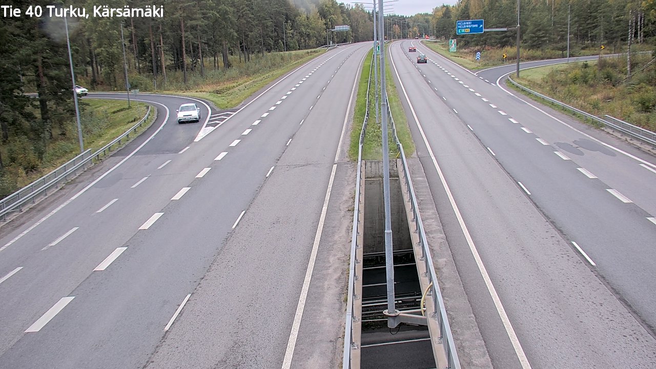 Weather Camera Image Väg 40 Åbo, Kärsämäki, Turku, Varsinais-Suomi