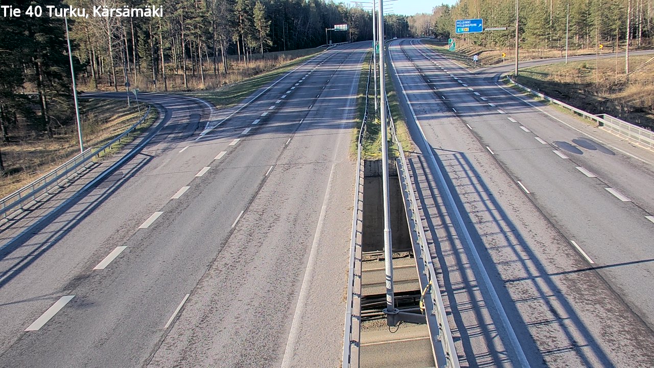 Weather Camera Image Road 40 Turku, Kärsämäki, Turku, Varsinais-Suomi