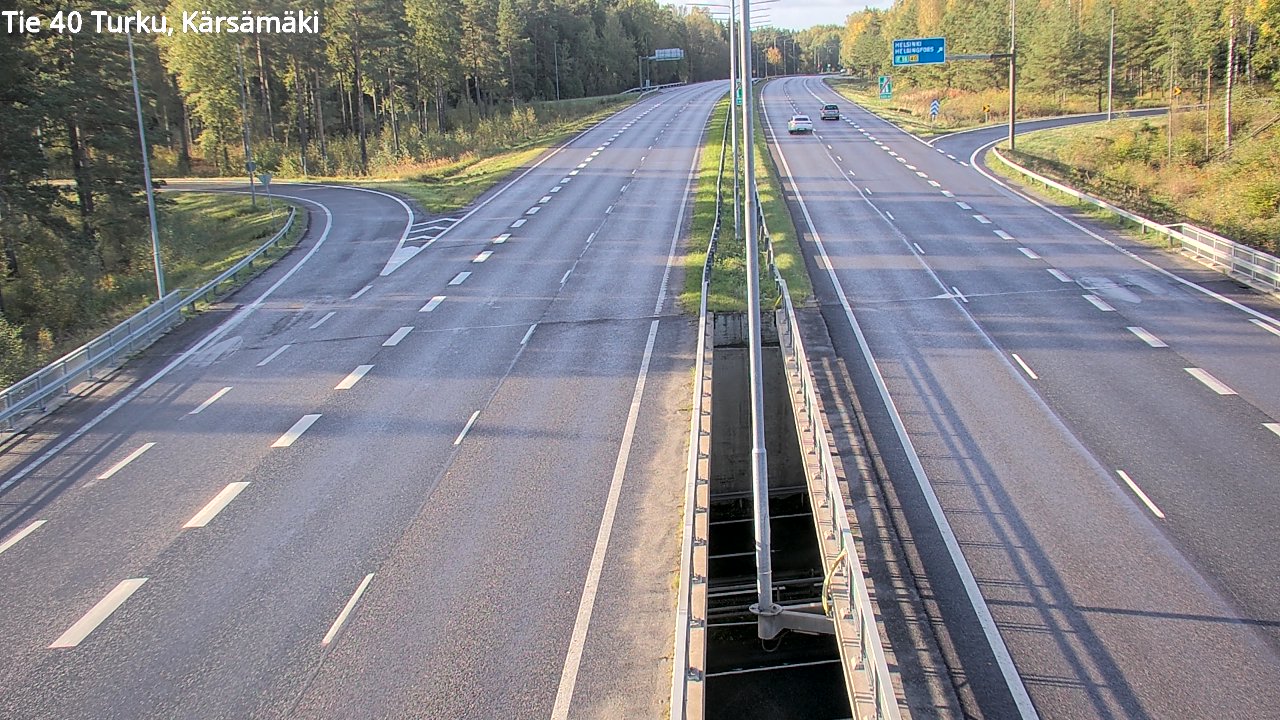 Weather Camera Image Väg 40 Åbo, Kärsämäki, Turku, Varsinais-Suomi