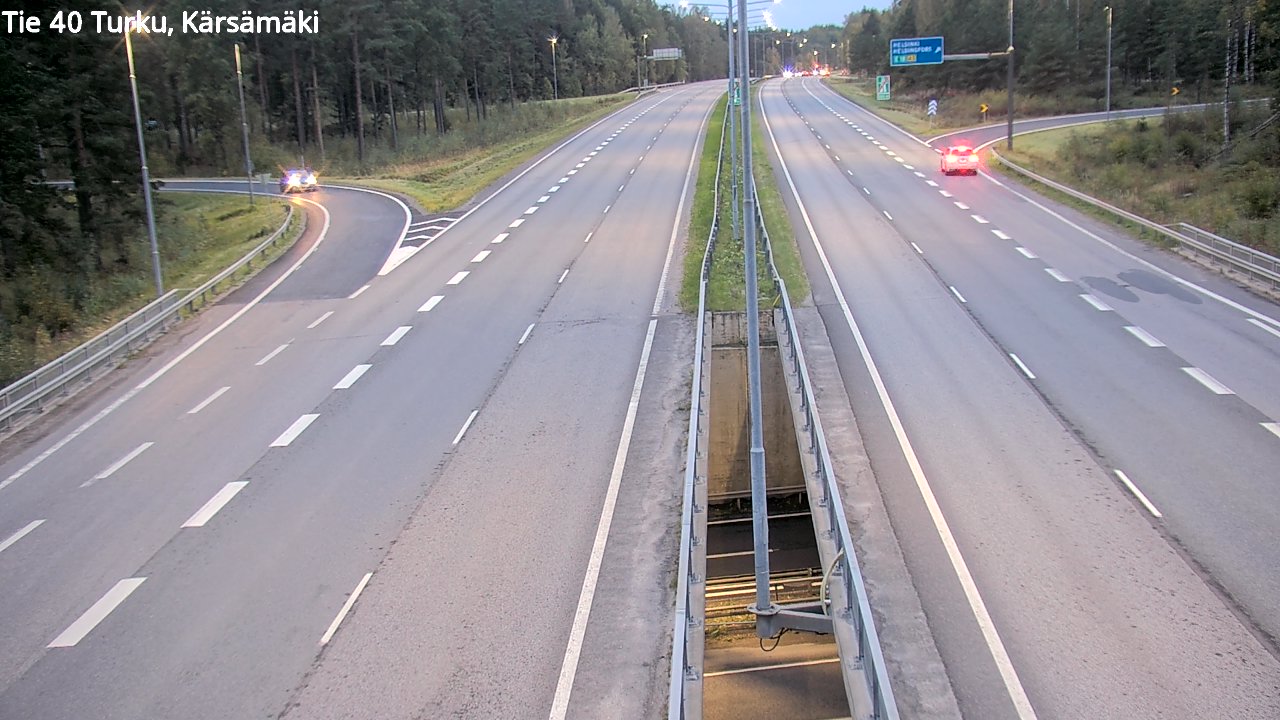 Weather Camera Image Väg 40 Åbo, Kärsämäki, Turku, Varsinais-Suomi