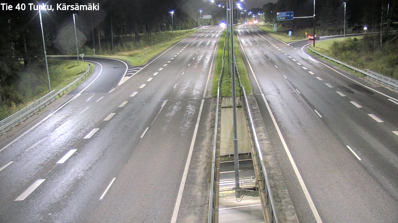 Weather Camera Image Väg 40 Åbo, Kärsämäki, Turku, Varsinais-Suomi