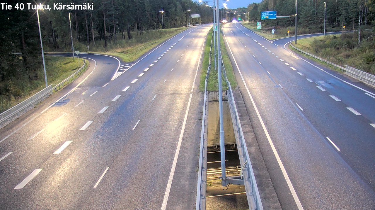 Weather Camera Image Väg 40 Åbo, Kärsämäki, Turku, Varsinais-Suomi