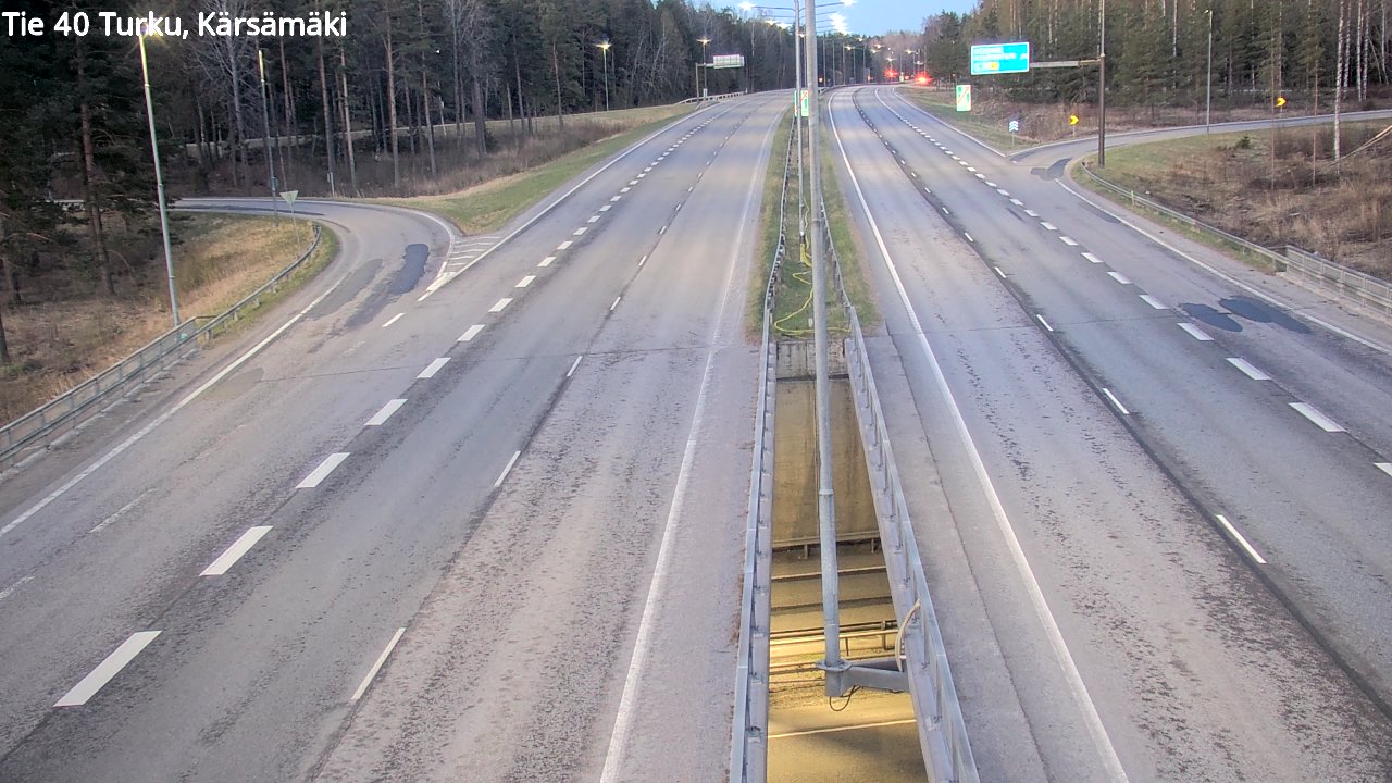 Weather Camera Image Road 40 Turku, Kärsämäki, Turku, Varsinais-Suomi