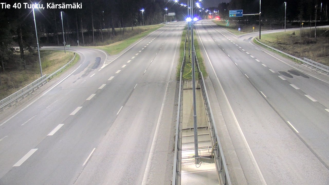 Weather Camera Image Väg 40 Åbo, Kärsämäki, Turku, Varsinais-Suomi