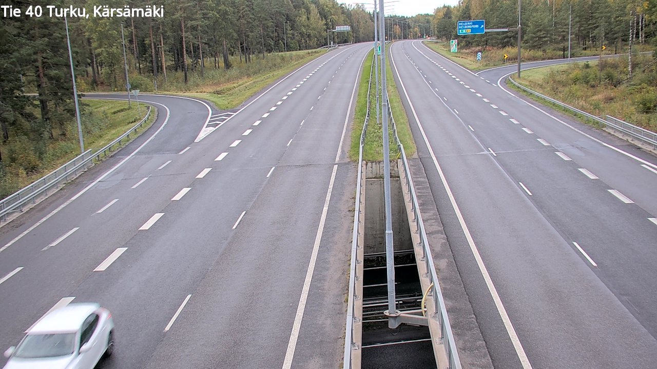 Weather Camera Image Väg 40 Åbo, Kärsämäki, Turku, Varsinais-Suomi