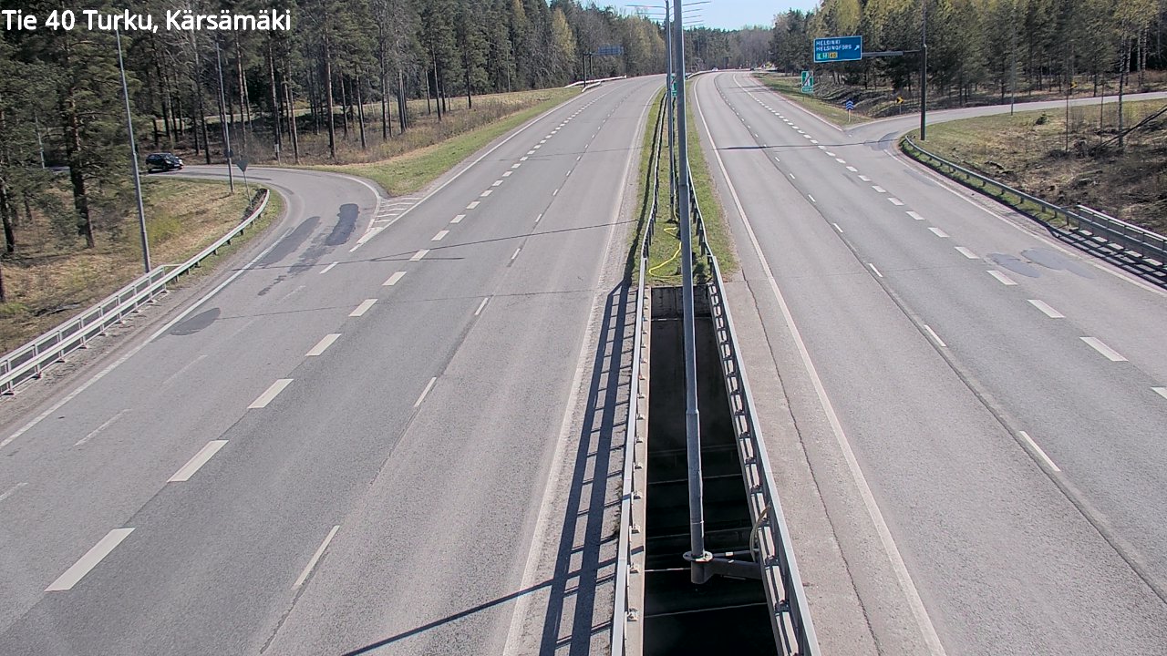 Weather Camera Image Road 40 Turku, Kärsämäki, Turku, Varsinais-Suomi