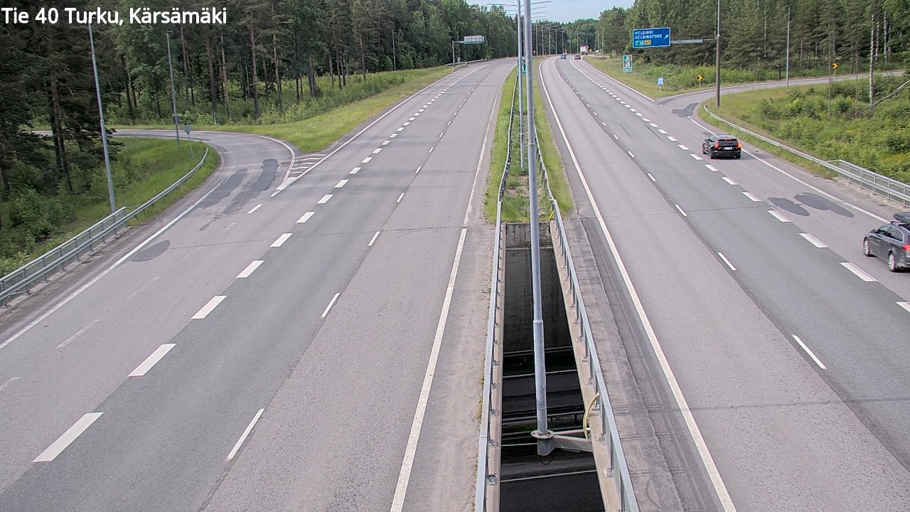 Weather Camera Image Väg 40 Åbo, Kärsämäki, Turku, Varsinais-Suomi