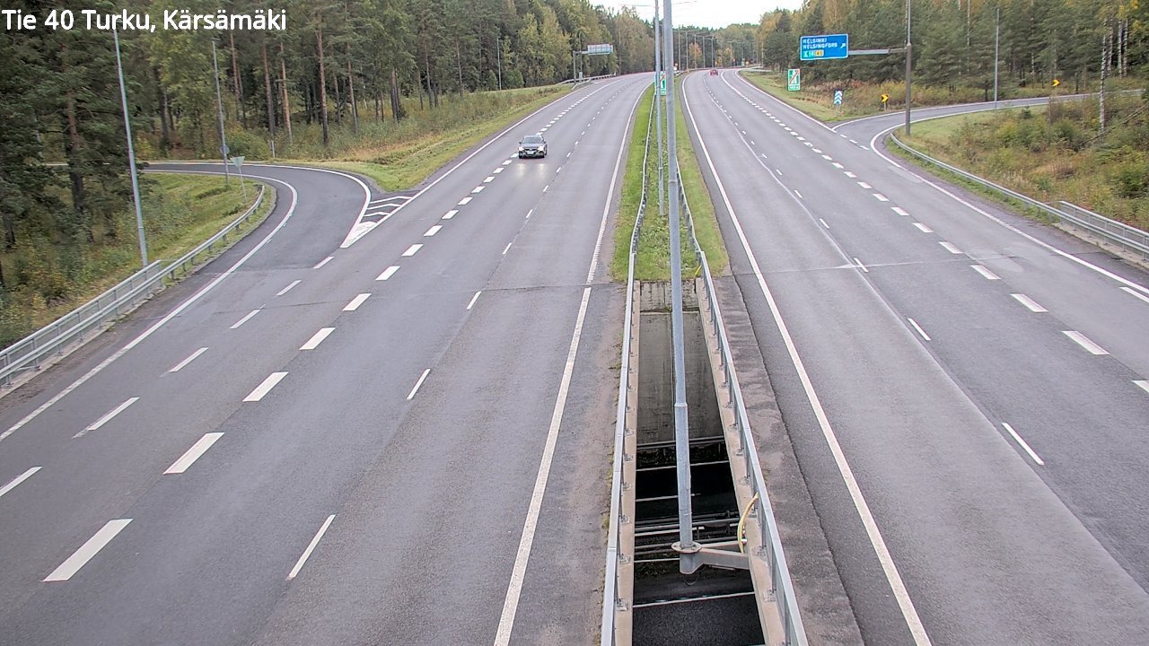 Weather Camera Image Väg 40 Åbo, Kärsämäki, Turku, Varsinais-Suomi