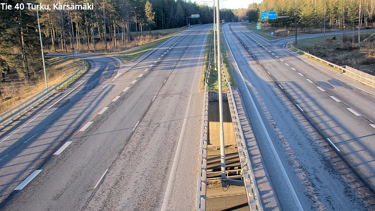Weather Camera Image Road 40 Turku, Kärsämäki, Turku, Varsinais-Suomi