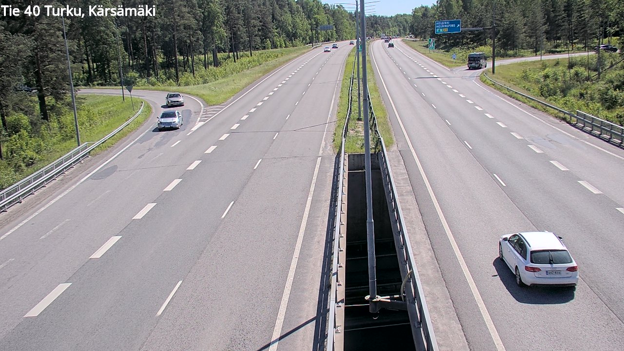 Weather Camera Image Väg 40 Åbo, Kärsämäki, Turku, Varsinais-Suomi