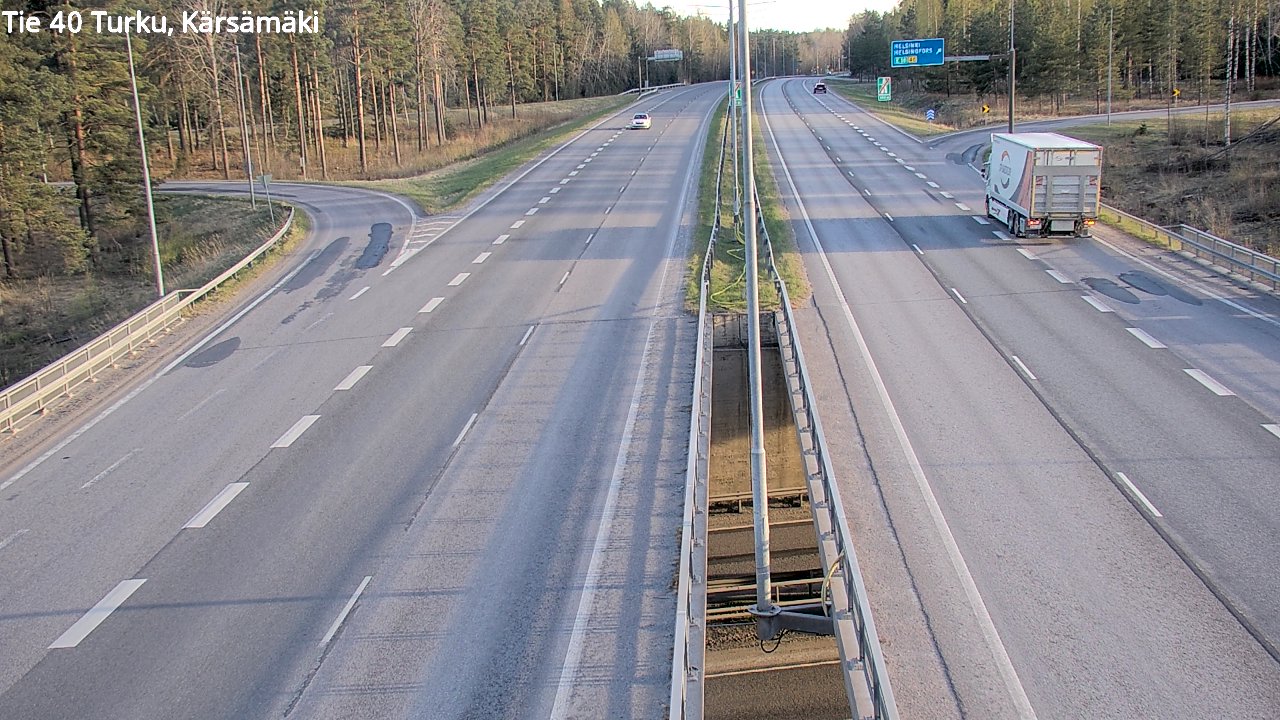 Weather Camera Image Road 40 Turku, Kärsämäki, Turku, Varsinais-Suomi