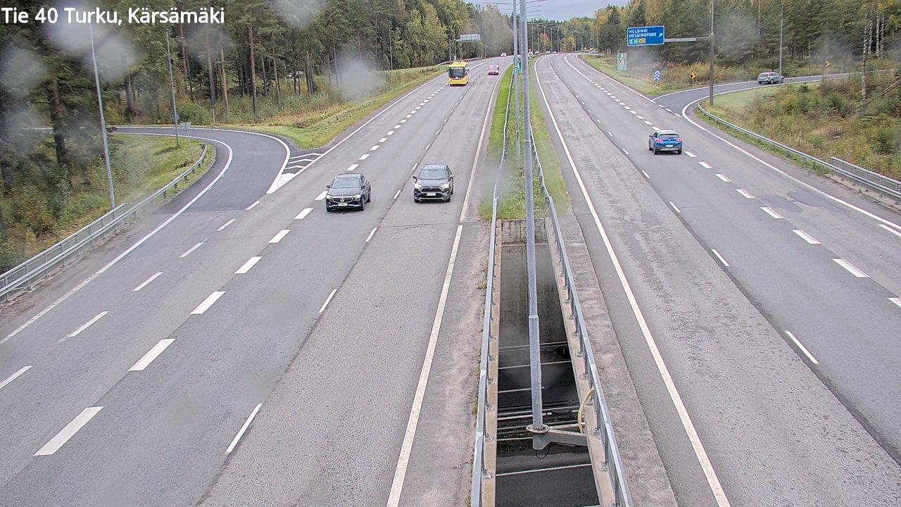 Weather Camera Image Väg 40 Åbo, Kärsämäki, Turku, Varsinais-Suomi