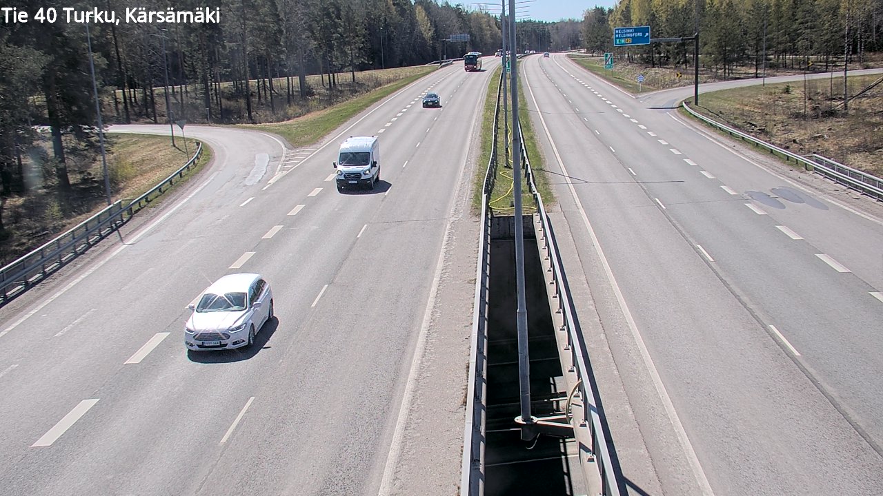 Weather Camera Image Road 40 Turku, Kärsämäki, Turku, Varsinais-Suomi