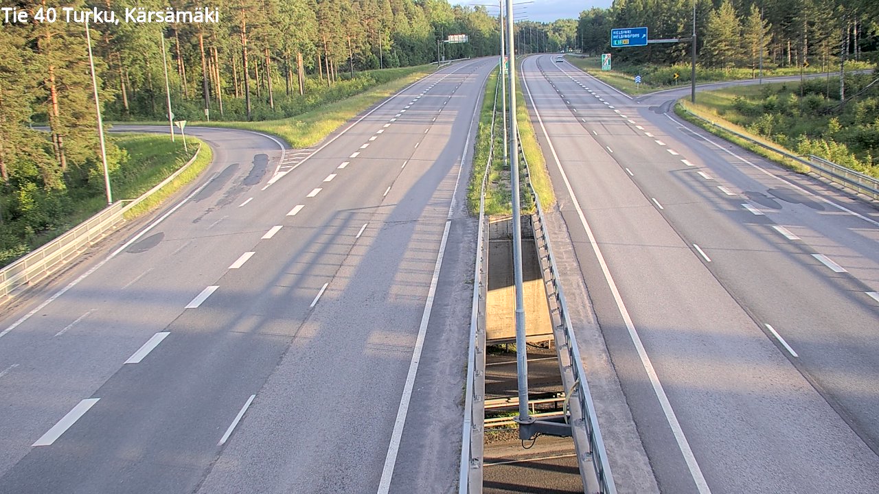 Weather Camera Image Road 40 Turku, Kärsämäki, Turku, Varsinais-Suomi