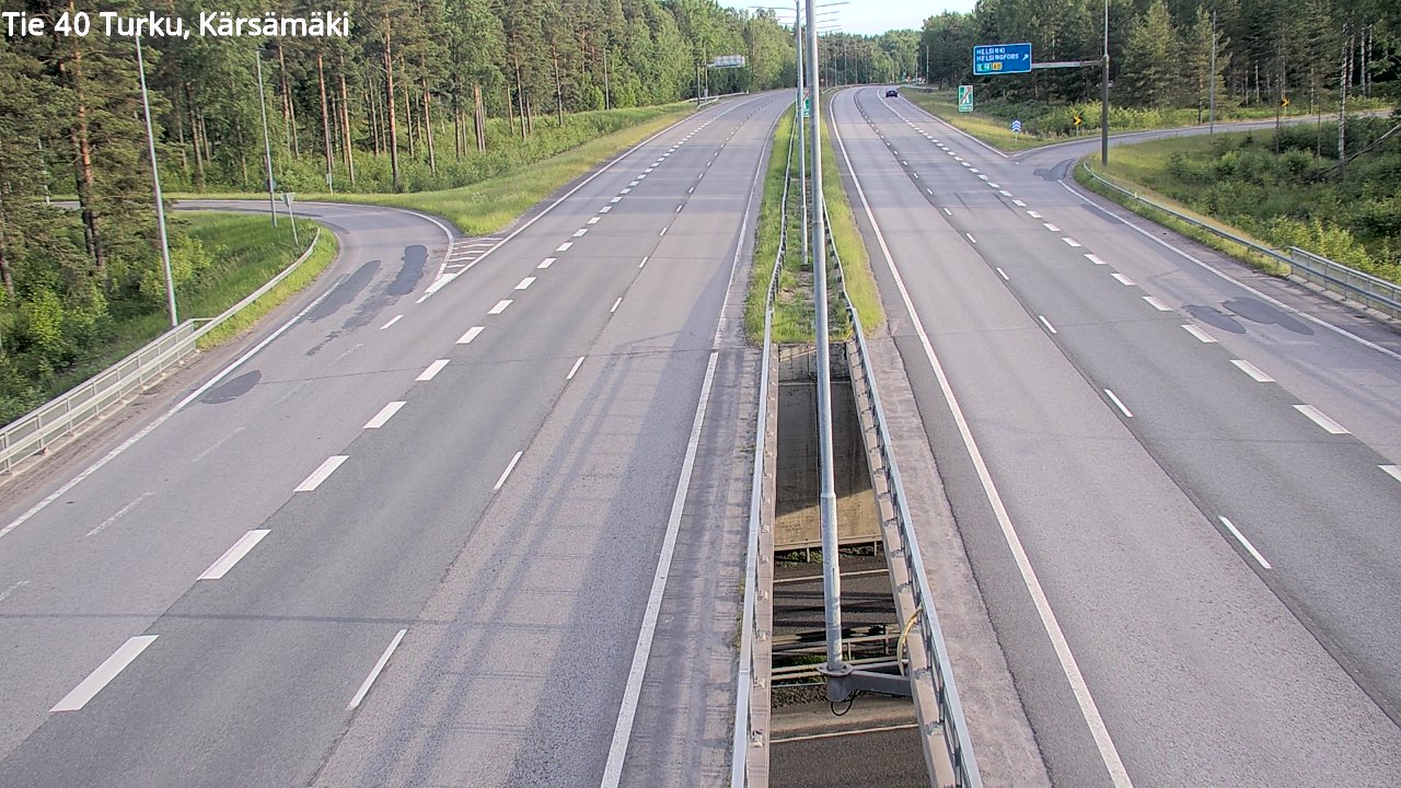 Weather Camera Image Road 40 Turku, Kärsämäki, Turku, Varsinais-Suomi