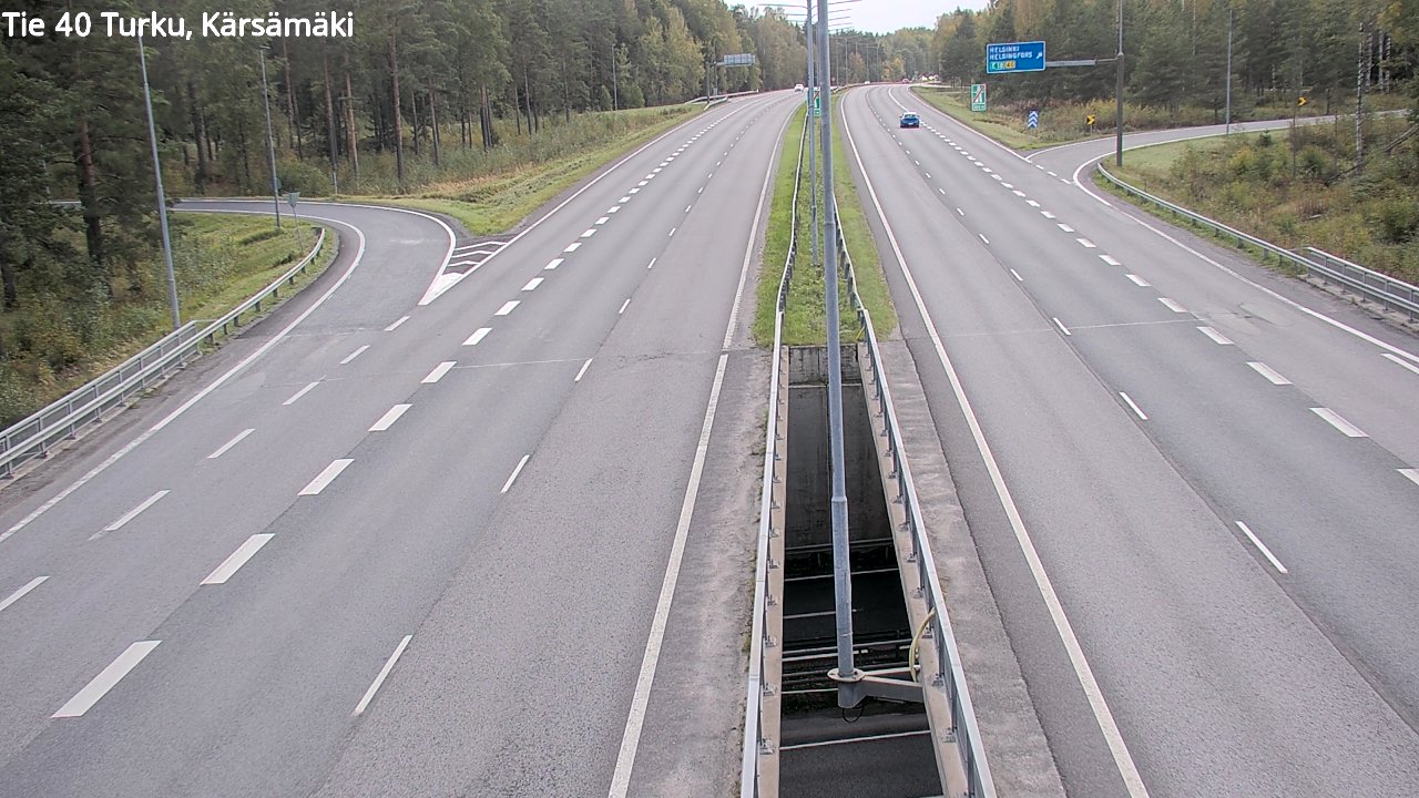 Weather Camera Image Väg 40 Åbo, Kärsämäki, Turku, Varsinais-Suomi