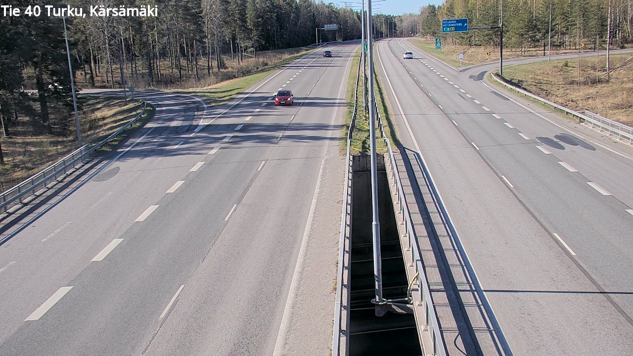 Weather Camera Image Road 40 Turku, Kärsämäki, Turku, Varsinais-Suomi