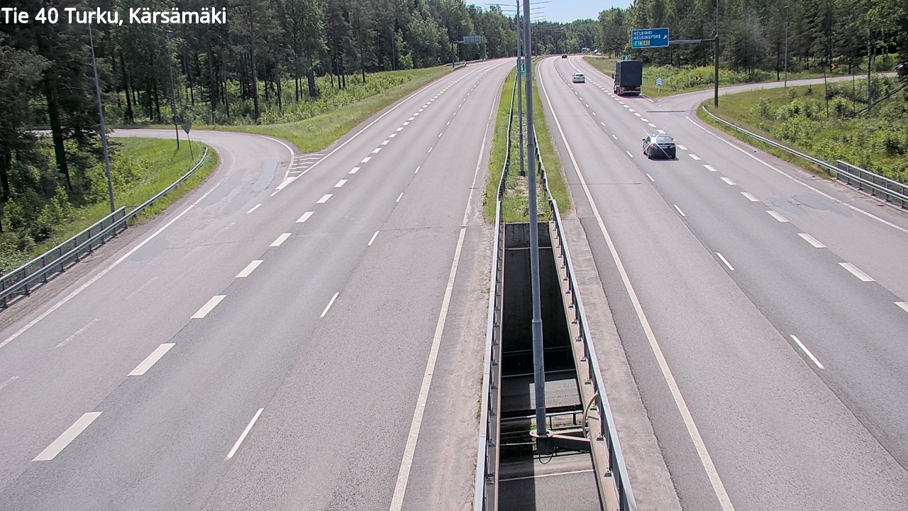 Weather Camera Image Väg 40 Åbo, Kärsämäki, Turku, Varsinais-Suomi
