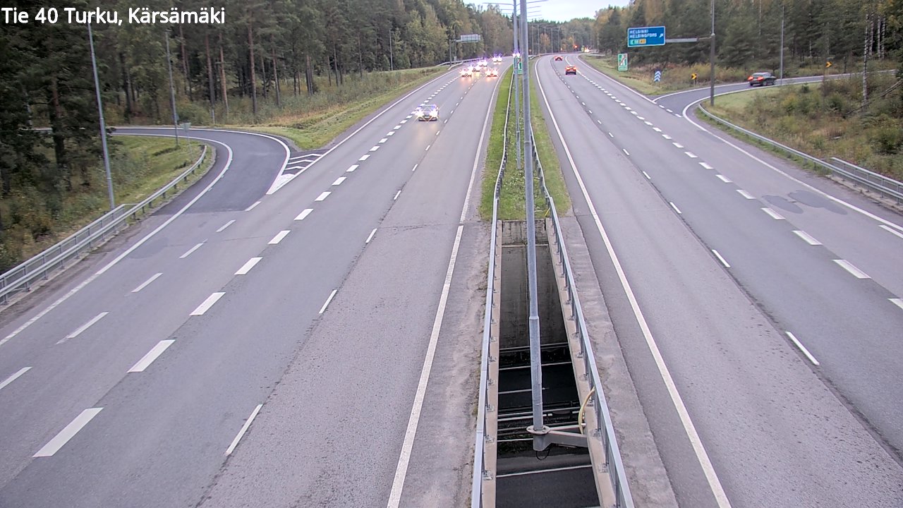 Weather Camera Image Väg 40 Åbo, Kärsämäki, Turku, Varsinais-Suomi