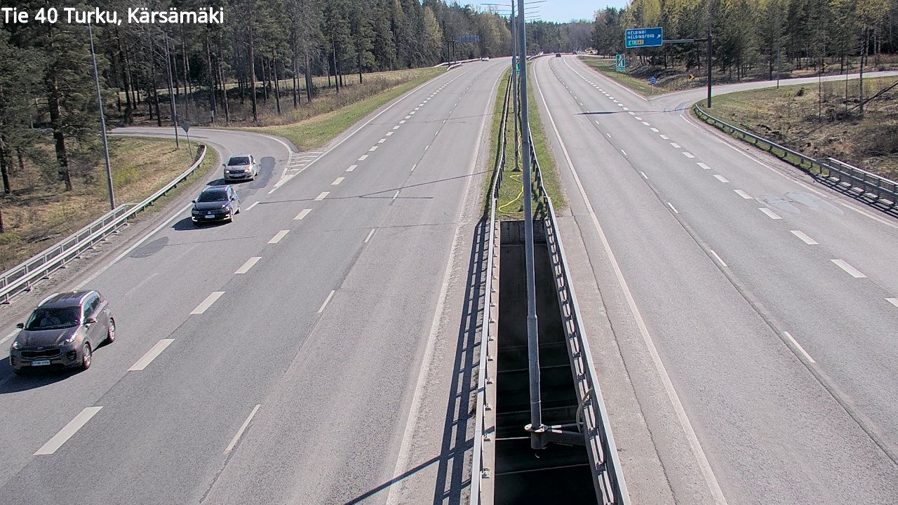 Weather Camera Image Road 40 Turku, Kärsämäki, Turku, Varsinais-Suomi