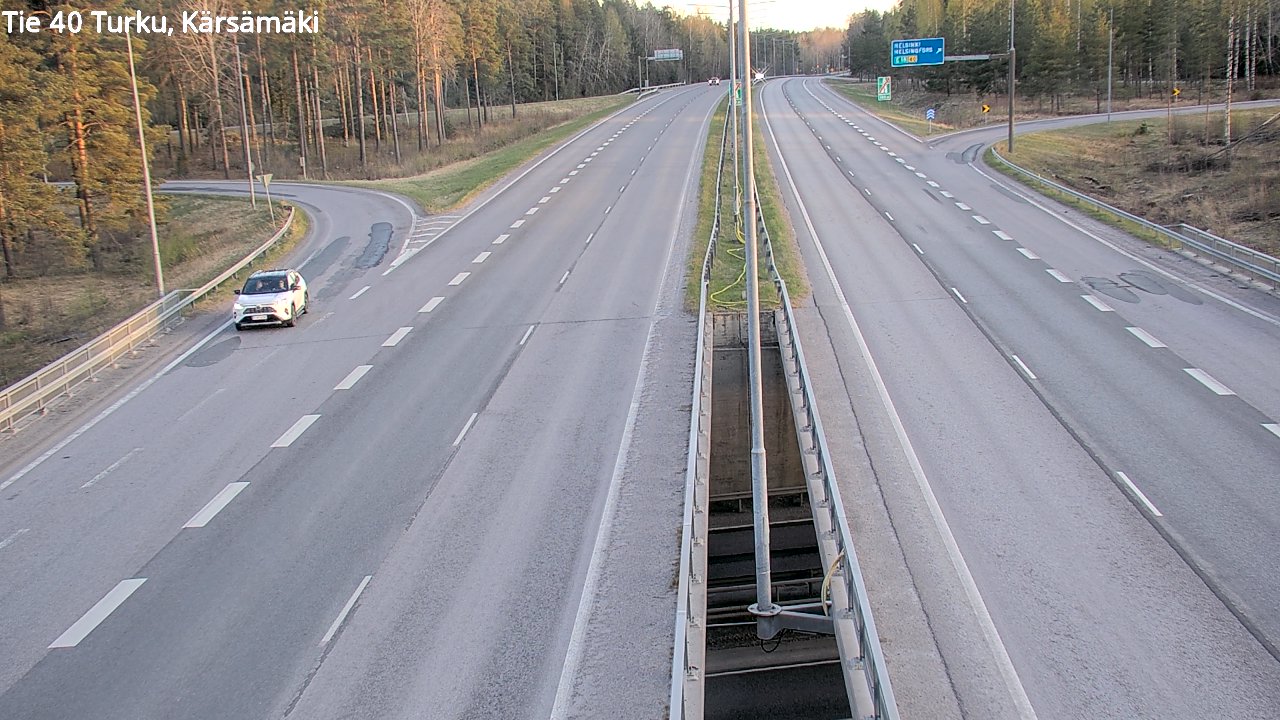 Weather Camera Image Road 40 Turku, Kärsämäki, Turku, Varsinais-Suomi