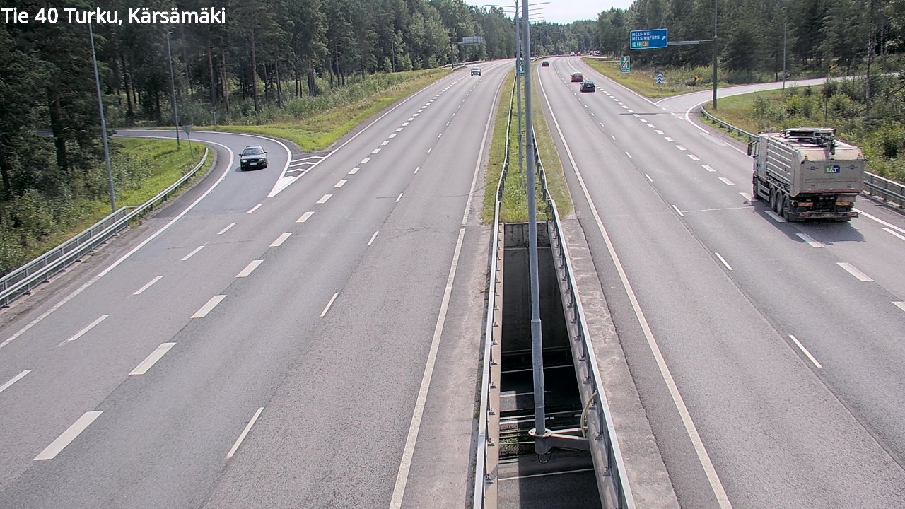 Weather Camera Image Road 40 Turku, Kärsämäki, Turku, Varsinais-Suomi