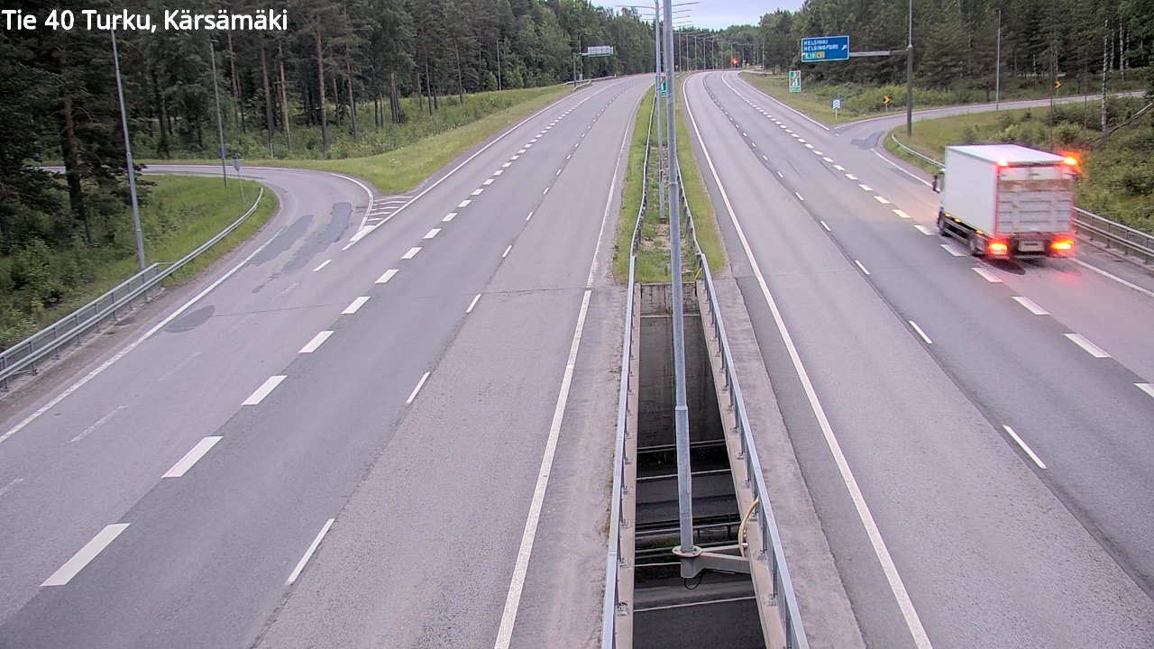 Weather Camera Image Road 40 Turku, Kärsämäki, Turku, Varsinais-Suomi