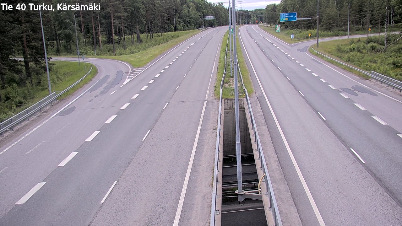 Weather Camera Image Road 40 Turku, Kärsämäki, Turku, Varsinais-Suomi