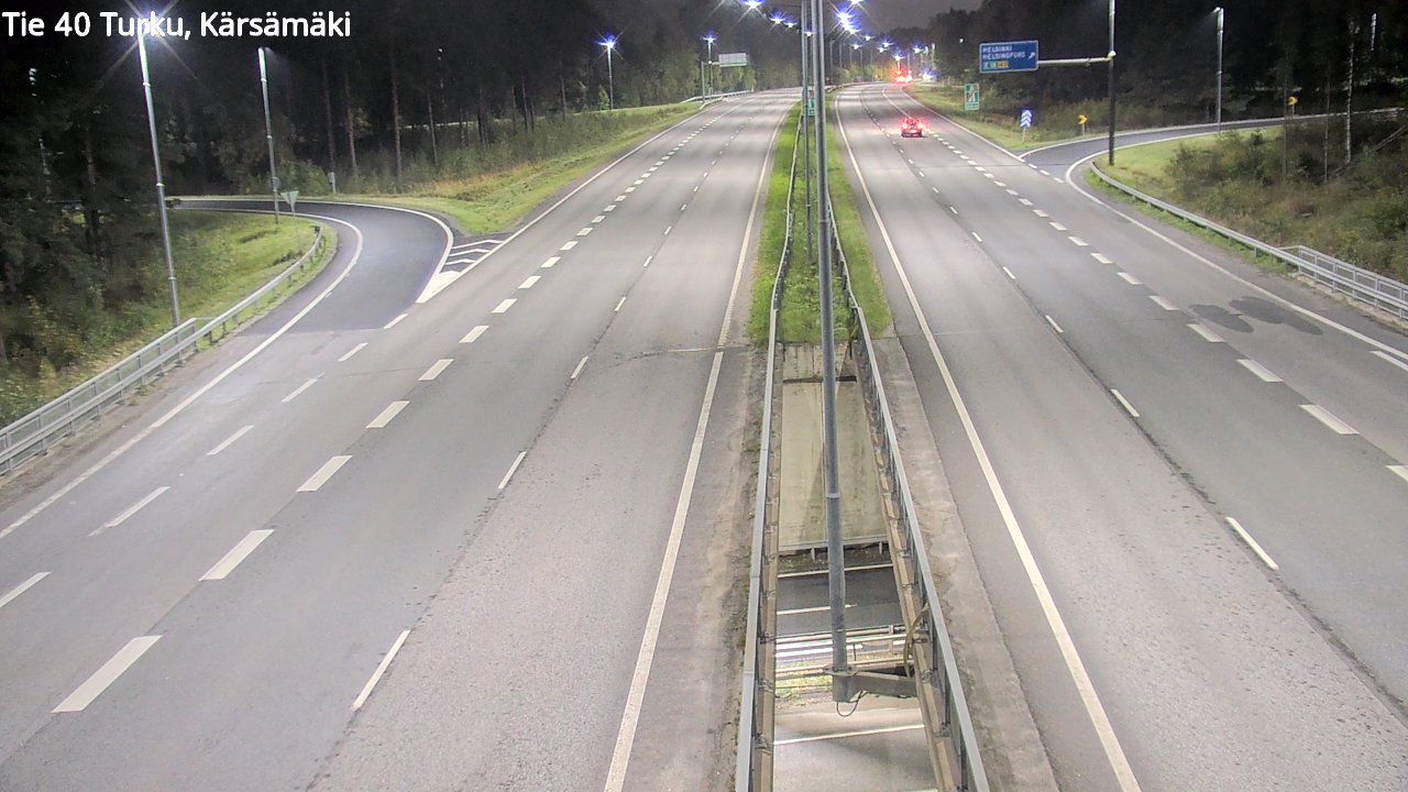 Weather Camera Image Väg 40 Åbo, Kärsämäki, Turku, Varsinais-Suomi