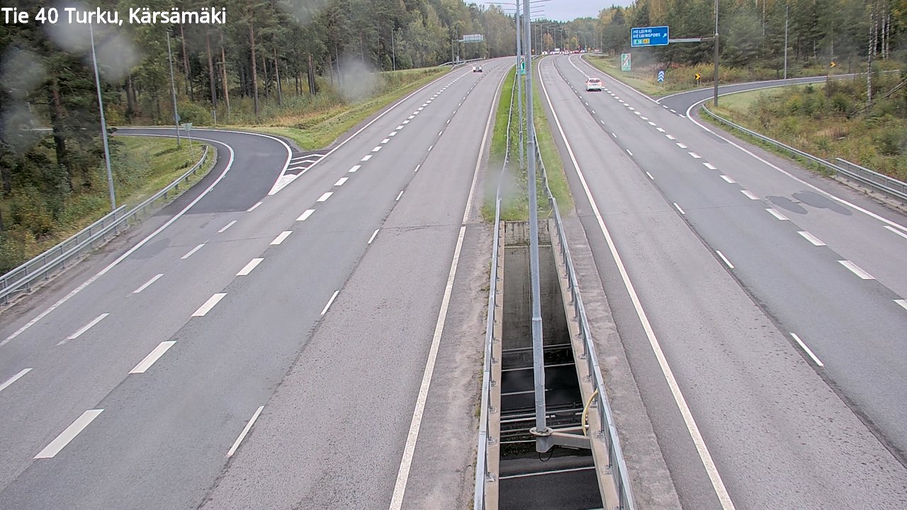 Weather Camera Image Väg 40 Åbo, Kärsämäki, Turku, Varsinais-Suomi