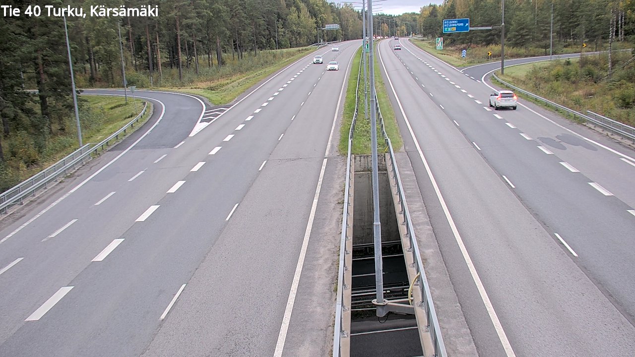 Weather Camera Image Väg 40 Åbo, Kärsämäki, Turku, Varsinais-Suomi