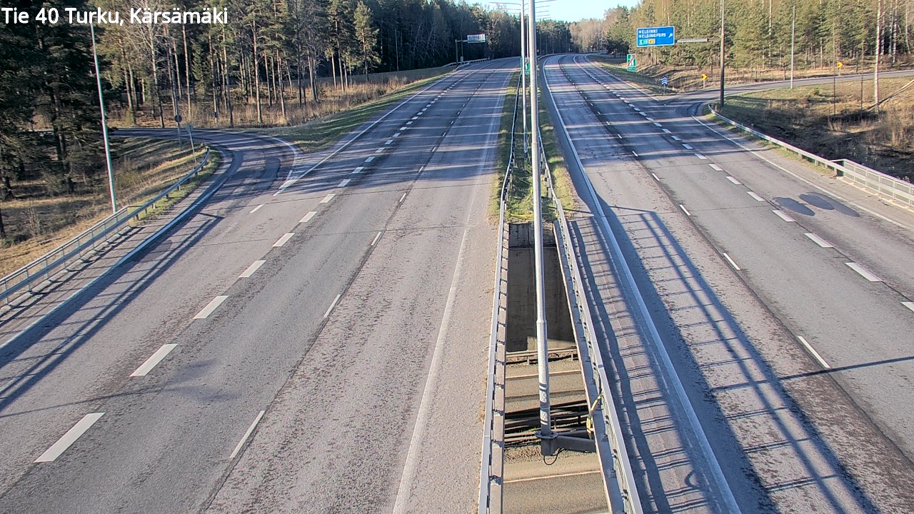 Weather Camera Image Road 40 Turku, Kärsämäki, Turku, Varsinais-Suomi