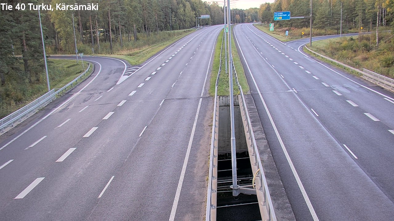 Weather Camera Image Väg 40 Åbo, Kärsämäki, Turku, Varsinais-Suomi