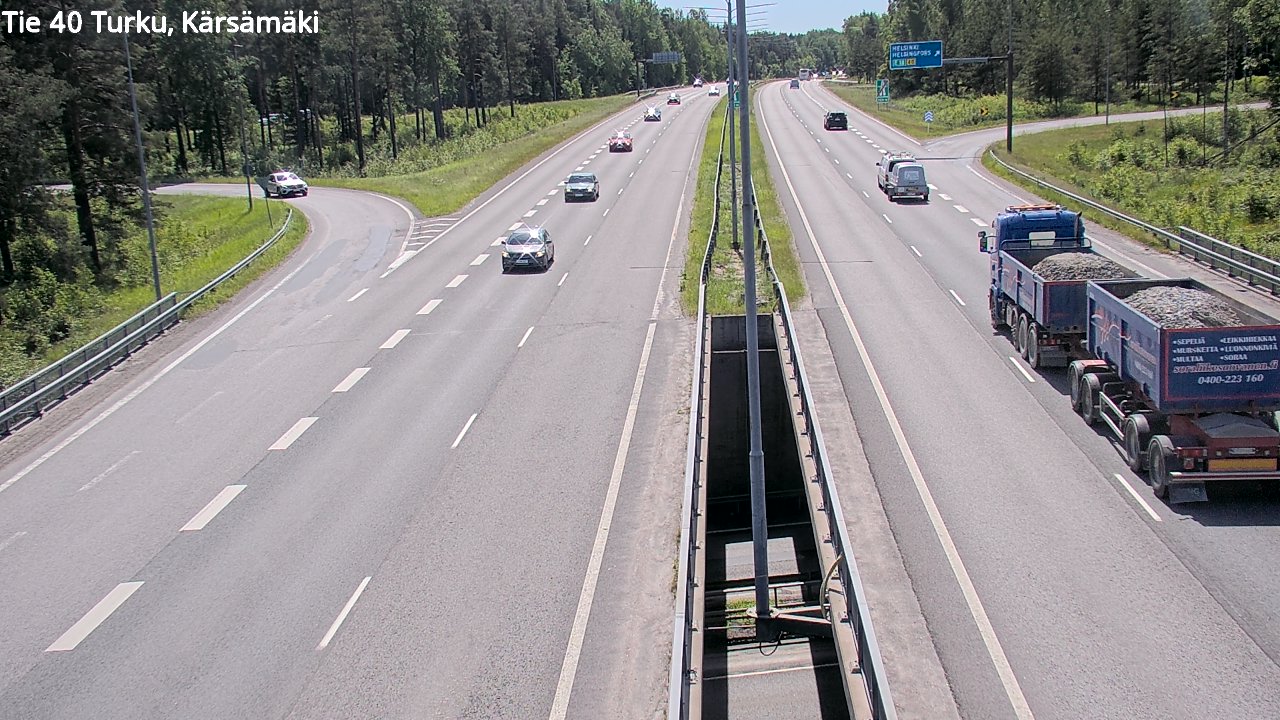 Weather Camera Image Väg 40 Åbo, Kärsämäki, Turku, Varsinais-Suomi