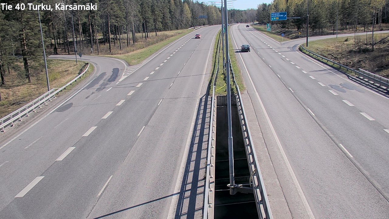Weather Camera Image Road 40 Turku, Kärsämäki, Turku, Varsinais-Suomi