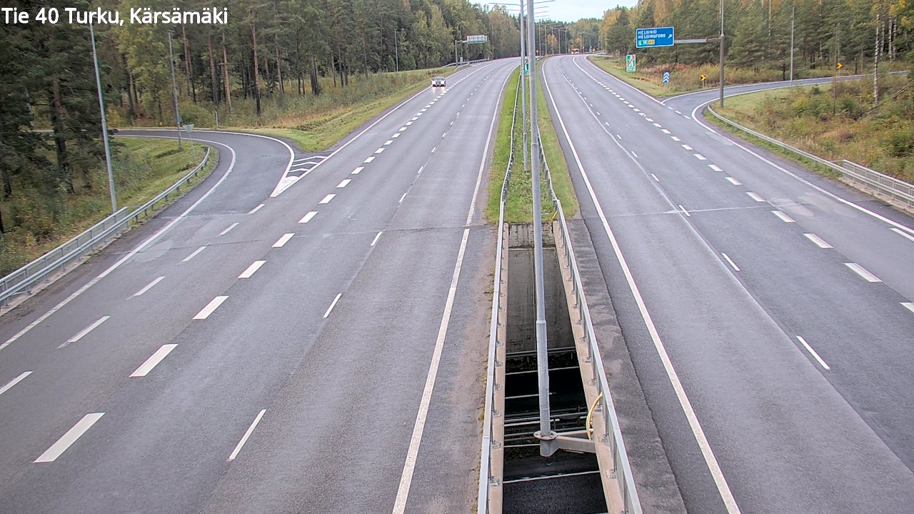 Weather Camera Image Väg 40 Åbo, Kärsämäki, Turku, Varsinais-Suomi
